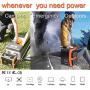 SUNGZU Portable Generator Power Station 300W Solar Generator CPAP Battery Backup for Camping Outdoor Home Emergency 300 watt 346Wh 11.1V/31.2Ah Quiet Rechargeable Power Supply with 2AC 2DC 4USB
