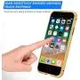 TiiParPar Magnetic iPhone 8 Case iPhone 7 Adsorption Case Front& Back Tempered Glass Full Coverage iPhone 7/8 [Magnetic Adsorption] [Multifunctional Ring Holder] (Gold Frame + Clear Back)