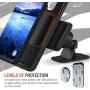 Trianium Magnetic Dash Car Mount Phone Holder Desk Stand Compatible with iPhone, Samsung, Huawei, Nokia, LG, Moto Smartphone, Stick-on Dashboard 3M-Adhesive Bendable Base and Metal Plate Included