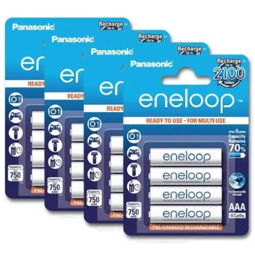 Panasonic eneloop NiMH AAA 800mAh x 16 Rechargeable Battery Japan Panasonic eneloop NiMH AAA 800mAh x 16 Rechargeable Battery Japan