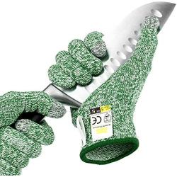 Glove Station Ultra Durable Series Cut Resistant Gloves - High Performance Level 5 Protection, Food Grade (Medium, Mint Green)