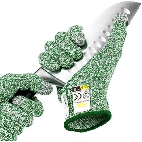 Glove Station Ultra Durable Series Cut Resistant Gloves - High Performance Level 5 Protection, Food Grade (Medium, Mint Green)