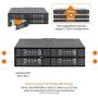 ICY DOCK Rugged Full Metal 4 Bay 2.5'' SATA HDD & SSD Backplane Cage for External 5.25'' Bay - ToughArmor MB607SP-B