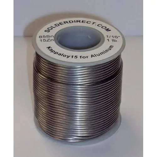 KappAloy15 Aluminum Solder 1/16'' diameter (large) KappAloy15 Aluminum Solder 1/16'' diameter (large)