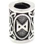 Yahpetes Hair Beads 24 Pcs Viking Rune Beads Sliver Norse Rings 0.51'' Norse Rings Original Viking Runes Charms Beads for Bracelets Paracord Pendant Necklace DIY for Beard Hair