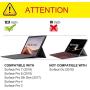 Fintie Case for New Microsoft Surface Pro 7 / Pro 6 / Pro 5 / Pro 4 / Pro 3 12.3 Inch Tablet - Multiple Angle Viewing Portfolio Business Cover, Compatible with Type Cover Keyboard (Black)