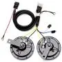 FARBIN Car Horn 12v Loud Motorcycle Horns High/Low Supertone Truck Horn Kit Electric Train Horn for Car (Blue horn with wire button) FARBIN Car Horn 12v Loud Motorcycle Horns High/Low Supertone Truck Horn Kit Electric Train Horn for Car (Blue horn with wire button)