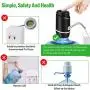 5 Gallon Water Dispenser,Electric Drinking Water Pump Portable Water Dispenser Universal USB Charging Water Bottle Pump For 2-5 Gallon With 2 Silicone 5 Gallon Water Dispenser,Electric Drinking Water Pump Portable Water Dispenser Universal USB Charging Water Bottle Pump For 2-5 Gallon With 2 Silicone