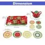 Liberty Imports Kids Fruit Themed Tin Tea Party Toy Set - Metal Teapot and Cups for Childrens Kitchen Pretend Play (14 Pieces) Liberty Imports Kids Fruit Themed Tin Tea Party Toy Set - Metal Teapot and Cups for Childrens Kitchen Pretend Play (14 Pieces)