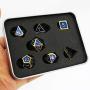 WUXINGMEILI Metal Game Dice Set with Metal Box for Role Playing Game