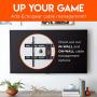 ECHOGEAR Wall Mount for TVs Up to 85'' - Low Profile Design Holds Your TV Only 2.25'' from The Wall - Fast Install with Template & You Can Level After Mounting - Pull Strings for Easy Cable Access