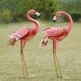 Kircust Flamingo Garden Statues and Sculptures, Metal Birds Yard Art Outdoor Statue, Large Pink Flamingo Lawn Ornaments for Home, Patio, Backyard Decor (2-Pack) Kircust Flamingo Garden Statues and Sculptures, Metal Birds Yard Art Outdoor Statue, Large Pink Flamingo Lawn Ornaments for Home, Patio, Backyard Decor (2-Pack)