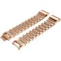 Aottom Compatible for Fitbit Charge 4 Bands for Women, Fitbit Charge 3 Band Stainless Steel Jewelry Glitter Metal Bracelet Wristband Replacement Band for Fitbit Charge 4/3 Fitness Tracker, Rose Gold