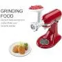 Food Meat Grinder Attachments for KitchenAid Stand Mixers, Durable Meat Grinder, Sausage Stuffer Attachment Compatible with All KitchenAid Stand Mixers, includes 2 Sausage Stuffer Tubes, White Food Meat Grinder Attachments for KitchenAid Stand Mixers, Durable Meat Grinder, Sausage Stuffer Attachment Compatible with All KitchenAid Stand Mixers, includes 2 Sausage Stuffer Tubes, White