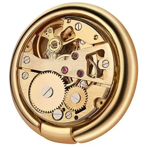 Unique Tourbillon Phone Ring Holder Stand, 360° Rotation Cradle Cell Phone Metal Finger Ring Grip Universal Kickstand for All Apple iPhone Samsung Galaxy Huawei Smartphone (Gold) Unique Tourbillon Phone Ring Holder Stand, 360° Rotation Cradle Cell Phone Metal Finger Ring Grip Universal Kickstand for All Apple iPhone Samsung Galaxy Huawei Smartphone (Gold)