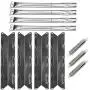 VICOOL BBQ Grill Kits Replacement for Kenmore 146.16198211,146.34611410,146.10016510, Porcelain Heat Shield, Stainless Steel Burners and Crossover Tubes Parts