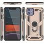 Punkcase iPhone 11 Case [ArmorShield Series] Military Style Protective Dual Layer Case W/Metal Ring Grip Holder & Kickstand | Full Body Protection for Apple iPhone 11 (6.1'') [Gold]