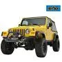 EAG Steel Front Bumper with Winch Plate Black Textured Fit for 87-06 Wrangler TJ YJ