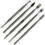 Dulytek 6-Piece Wax Carving & Collecting Tool Set with Silicone Jar and Metal Carrying Case
