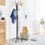 Tangkula 78'' Coat Rack, Metal Frame Coat Tree,Free Standing Entryway Hat Coat Jacket Umbrella Holder,Clothes Hanger with Base Coat Stand
