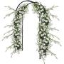 S AFSTAR Metal Garden Arch for Wedding, Plants Climbing Pergola, Decoration Arbor for Party Garden