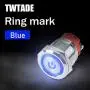 TWTADE 22mm Waterproof Latching Power Metal Push Button Switch 7/8 10A DC12V Stainless Steel Shell (Blue) LED Ring Switch 1NO 1NC with Wire Socket Plug YG-GQ22AF-D-L-B TWTADE 22mm Waterproof Latching Power Metal Push Button Switch 7/8 10A DC12V Stainless Steel Shell (Blue) LED Ring Switch 1NO 1NC with Wire Socket Plug YG-GQ22AF-D-L-B