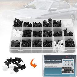 Voilamart 467 PCS Car Retainer Clips and Plastic Fasteners Kit - 19 Most Popular Sizes with Fastener Remover Push Pins Rivets Auto Door Trim Panel Clips Assortment Set Universal Fit for Ford Toyota