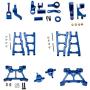 Ky-RC 1 Set Aluminum Alloy Metal Upgrade Chassis Parts Kit for Traxxas Slash 4x4 1/10 RC Car Truck Parts Accessories W001 (Blue)