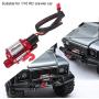 Metal Winch,Delaman 1/10 Scale RC Model Vehicle Crawler Car Accessory Metal Winch with Remote Controller Auto Parts