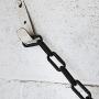 Houseables Plastic Chain, Safety Barrier, 124 Foot, 2'' Links, Light Weight, UV Protected, Accessory for Crowd Control, Queue Line, Decoration, Chains Link Fence (Black)