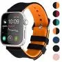 Apple Watch Band Silicone Compatible Apple Watch 38mm 40mm 42mm 44mm, Fullmosa Rainbow Soft Rubber iWatch Band for Apple Watch SE/6/5/4/3/2/1, Black Top/ Pumpkin Orange Bottom 40mm 38mm Apple Watch Band Silicone Compatible Apple Watch 38mm 40mm 42mm 44mm, Fullmosa Rainbow Soft Rubber iWatch Band for Apple Watch SE/6/5/4/3/2/1, Black Top/ Pumpkin Orange Bottom 40mm 38mm