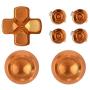 eXtremeRate Gold Metal Buttons for Playstation 4 Controller, Aluminum Analog Thumbsticks & Bullet Buttons & D-pad Replacements Kits for PS4 Slim Pro Controller