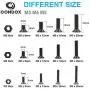 Comdox 500pcs Alloy Steel Socket Cap Screws Hex Head Bolt Nuts Assortment Kit with Box, M3 M4 M5 Thread Size, Black Oxide Finish (Flat Head) Comdox 500pcs Alloy Steel Socket Cap Screws Hex Head Bolt Nuts Assortment Kit with Box, M3 M4 M5 Thread Size, Black Oxide Finish (Flat Head)