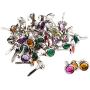 Fityle 50 Pieces Mini Round Rhinestone Head 7mm Metal Brad Paper Fastener Embellishments for Kids Card Making Scrapbooking Art Crafts