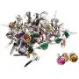 Fityle 50 Pieces Mini Round Rhinestone Head 7mm Metal Brad Paper Fastener Embellishments for Kids Card Making Scrapbooking Art Crafts