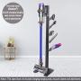 XIGOO Storage-Stand-Docking-Station-Holder Compatible with Dyson V11 V10 V8 V7 V6 Cordless Vacuum Cleaners & Accessories, Stable Metal Organizer Rack, Brushed Black