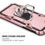 Military Grade for iPhone 8 Case iPhone 7 Case iPhone SE 2020 Metal Rotating Ring with Kickstand Holder Armor Heavy Duty Shockproof Drop Protective Cover for iPhone 8/7/SE 2020 Phone Case (Rose Gold)