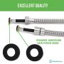 PurrfectZone Shower Hose Replacement - perfect for Shower or Bidet Sprayer, easy installation (48 inch, Brushed Nickel) PurrfectZone Shower Hose Replacement - perfect for Shower or Bidet Sprayer, easy installation (48 inch, Brushed Nickel)