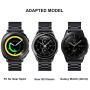 TOROTOP Compatible for Samsung Gear Sport/Galaxy Watch 42mm Band /Galaxy Watch 3 41MM Bands 20mm Replacement Stainless Steel Band /Ticwatch 2 Huawei Watch 2(Black Metal)
