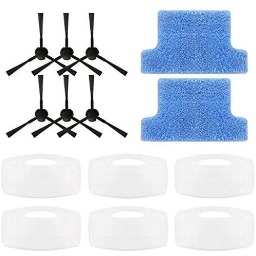 Grand-Pro A1 Robotic Vacuum Accessories Including mop, Side Brush and Filter. All of Them are Water Washable