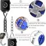 for Apple Watch 42mm 44mm Accessories Bands, Huishang Stainless Steel Band iWatch Wrist Straps with Crystal Rhinestone Diamond for Apple Watch Series 4 3 2 1 Edition Version (Metal Black 42 44mm)