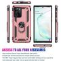 Yerebel Galaxy Note 20 Ultra Case 2020 6.9 inch, [Military Grade] [Metal Ring][Magnetic Support] Defender Heavy Duty Armor Cover for Samsung Galaxy Note 20 Ultra (Rose Gold)