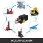Mophorn Single Acting Hydraulic Pump 12V DC Hydraulic Power Unit 3.75 Gallon Dump Trailer Pump Steel Hydraulic Power Unit (Steel, 15 Quart/Single Acting)