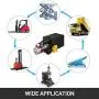 Mophorn Single Acting Hydraulic Pump 12V DC Hydraulic Power Unit 3.75 Gallon Dump Trailer Pump Steel Hydraulic Power Unit (Steel, 15 Quart/Single Acting)