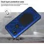 Feitenn Google Pixel 3A XL Case, Pixel 3A XL Case Heavy Duty, Gorilla Glass Armor Aluminum Alloy Metal Cover Bumper Military Shockproof Hard Defender Men Gift for Google Pixel 3A XL - Blue