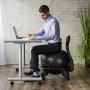 Gaiam Classic Balance Ball Chair – Exercise Stability Yoga Ball Premium Ergonomic Chair for Home and Office Desk with Air Pump, Exercise Guide and Satisfaction Guarantee