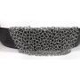 Stainless Steel Cast Iron Skillet Cleaner Chainmail Cleaning Scrubber With Hanging Ring for Cast Iron Pan, Pre-Seasoned Pan, Griddle Pans, BBQ Grills, and More Pot Cookware-Round 7 Inch Diameter