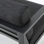 GDF Studio Nealie Patio Furniture ~ 4 Piece Outdoor Aluminum Chat Set (Dark Grey)