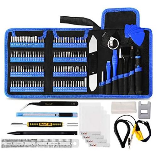 Kaisi 136 in 1 Electronics Repair Tool Kit Professional Precision Screwdriver Set Magnetic Drive Kit with Portable Bag