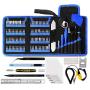 Kaisi 136 in 1 Electronics Repair Tool Kit Professional Precision Screwdriver Set Magnetic Drive Kit with Portable Bag